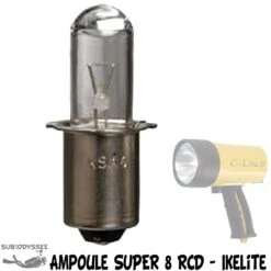 Ampoule Halogène 10.4 V Pour Phare RCD SUPER8 & C-LITE8 - Ikelite