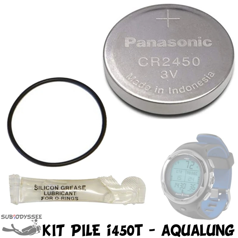 Kit Pile Pour Ordinateur I450T Avec Joint - Aqualung 3 Kit Pile Pour Ordinateur I450T Avec Joint - Aqualung