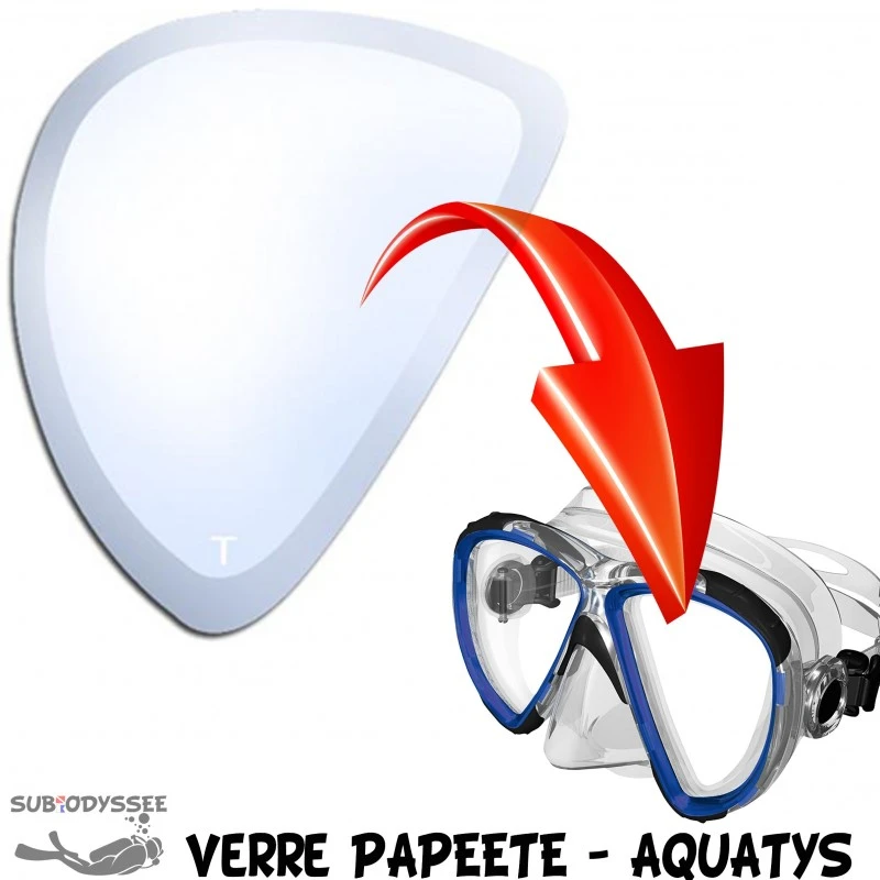 Verre Correcteur Masque PAPEETE Négatif (-1.5 à -4.5) - Aquatys 3 Verre Correcteur Masque PAPEETE Négatif (-1.5 à -4.5) - Aquatys