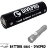 Batterie 18650 Lithium Sans Protection électronique (pour Phare S10, S11, MP10) - Divepro 1 Batterie 18650 Lithium Sans Protection électronique (pour Phare S10, S11, MP10) - Divepro -Suuntoe Magasin batterie 18650 lithium sans protection electronique pour phare s10 s11 mp10 divepro