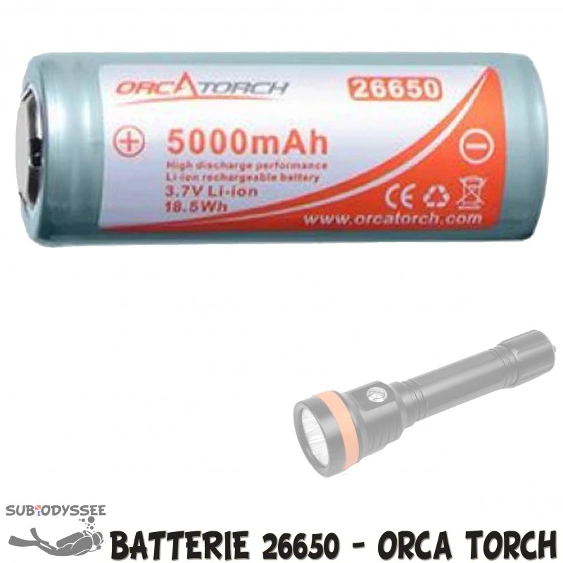 Batterie 26650 - Orca Torch 3 Batterie 26650 - Orca Torch