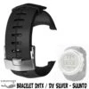 Bracelet Elastomere Pour D9tx & DX Silver - SUUNTO -Suuntoe Magasin bracelet elastomere pour d9tx dx silver suunto