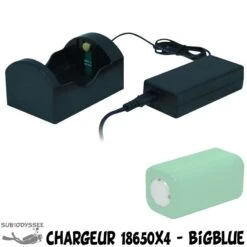 Chargeur Pour Batteries 18650x4 Supreme Rechargeables Li-Ion - Big Blue