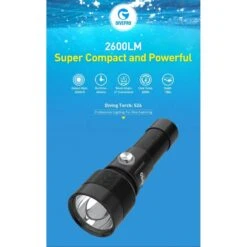 S26 Phare De Plongée 2600 Lumen - Divepro -Suuntoe Magasin divepro phare plongee s26 sub odyssee lyon pas cher 3