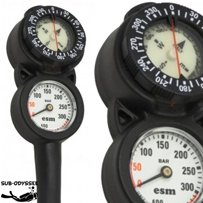 Console 2 éléments Compas + Manomètre 300 Bars - ESM 3 Console 2 éléments Compas + Manomètre 300 Bars - ESM