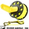Dévidoir Avec Manivelle JAUNE Pour Parachute Palier - Finger Spool 20, 30 Ou 50m -Suuntoe Magasin esm devidoir manivelle jaune finger spool reel pas cher sub odyssee