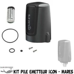 Kit Pile EMETTEUR ICON HD (pile + Joint + 2 Vis Capot + 1 Capot) - Mares