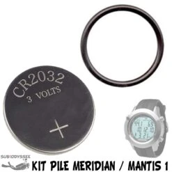 Kit Pile Pour Ordinateur MANTIS 1 & MERIDIAN Avec Joint - SCUBAPRO