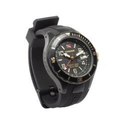 TRAVELLER DUAL TIME Noir/Doré Montre De Plongée - Cressi -Suuntoe Magasin traveller dual time noirdore montre de plongee cressi 2