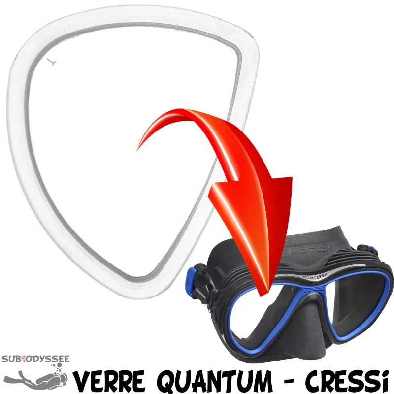 Verre Correcteur QUANTUM Négatif (-1.0 à -6.0) - Cressi 3 Verre Correcteur QUANTUM Négatif (-1.0 à -6.0) - Cressi