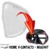 Verre Correcteur X-CONTACT 2 Négatif (-1.0 à -8.0) - Beuchat -Suuntoe Magasin verre correcteur x contact 2 mini negatif beuchat palanquee sub odyssee pas cher lyon